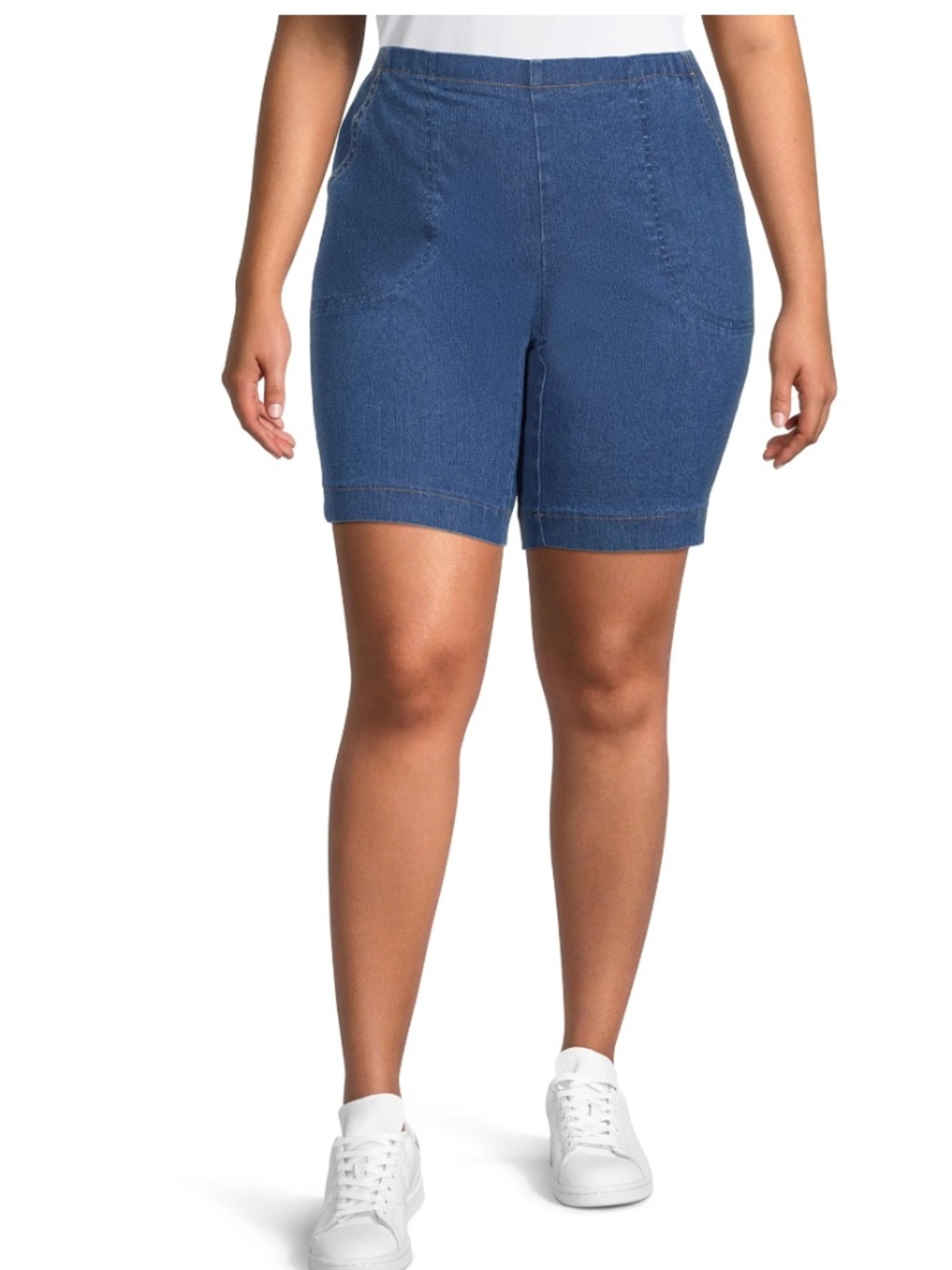 Just My Size Women’s Elastic Waist Stretch Medium Stone Shorts 2X NEW